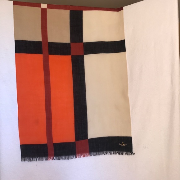 Kate Spade Wool large scarf wrap - Picture 7 of 11